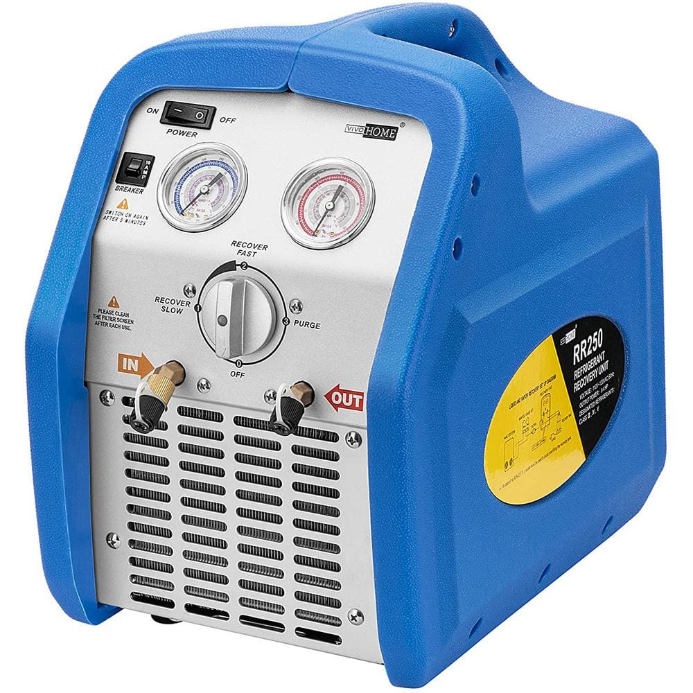 VIVOHOME 110-120V 3/4 PS Einzelzylinder Tragbare Kältemittel-Rückgewinnungsmaschine